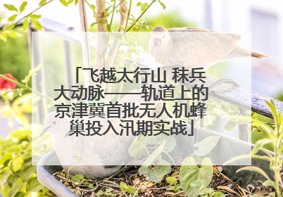 飞越太行山 秣兵大动脉——轨道上的京津冀首批无人机蜂巢投入汛期实战