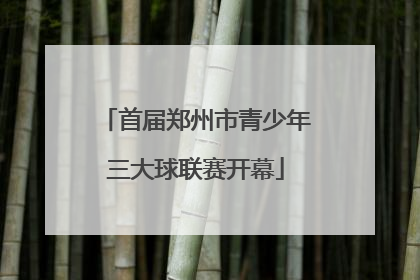 首届郑州市青少年三大球联赛开幕