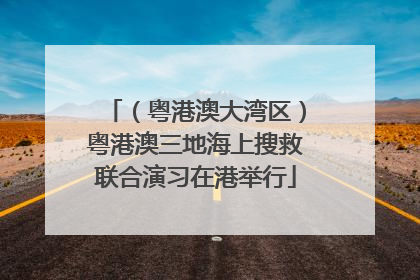 （粤港澳大湾区）粤港澳三地海上搜救联合演习在港举行