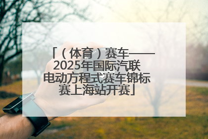 （体育）赛车——2025年国际汽联电动方程式赛车锦标赛上海站开赛