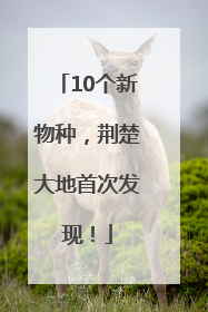 10个新物种，荆楚大地首次发现！