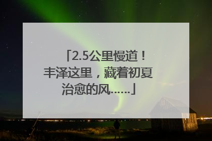 2.5公里慢道！丰泽这里，藏着初夏治愈的风……