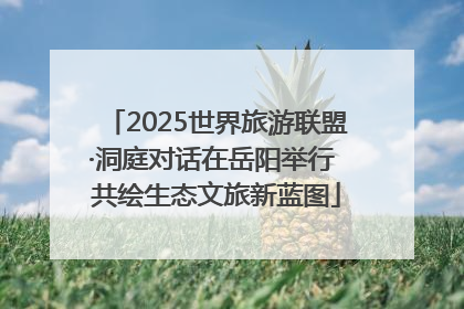 2025世界旅游联盟·洞庭对话在岳阳举行 共绘生态文旅新蓝图
