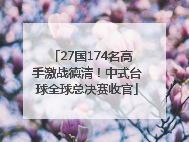 27国174名高手激战德清！中式台球全球总决赛收官