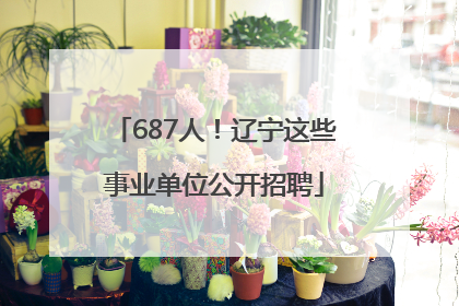 687人！辽宁这些事业单位公开招聘