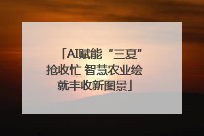 AI赋能“三夏”抢收忙 智慧农业绘就丰收新图景